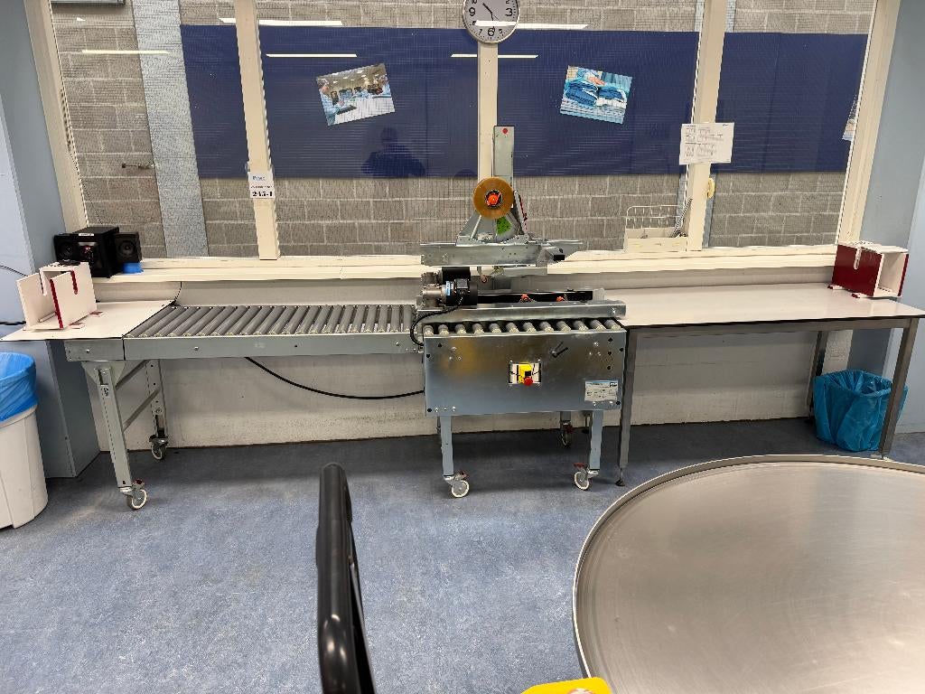 Halfautomatische dozensluit machine met nog 9 rollen tape!, Ophalen, Gebruikt