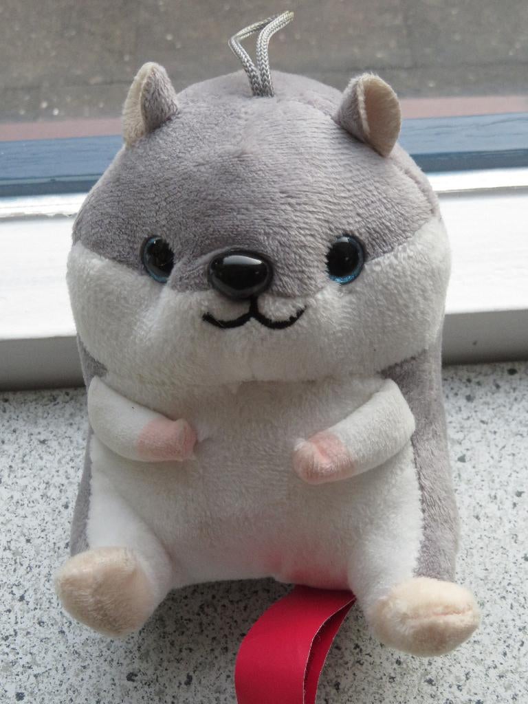 Grijs wit velours Hamster blauwe glitterogen Gamble Pleasure, Ophalen of Verzenden, Zo goed als nieuw, Overige typen