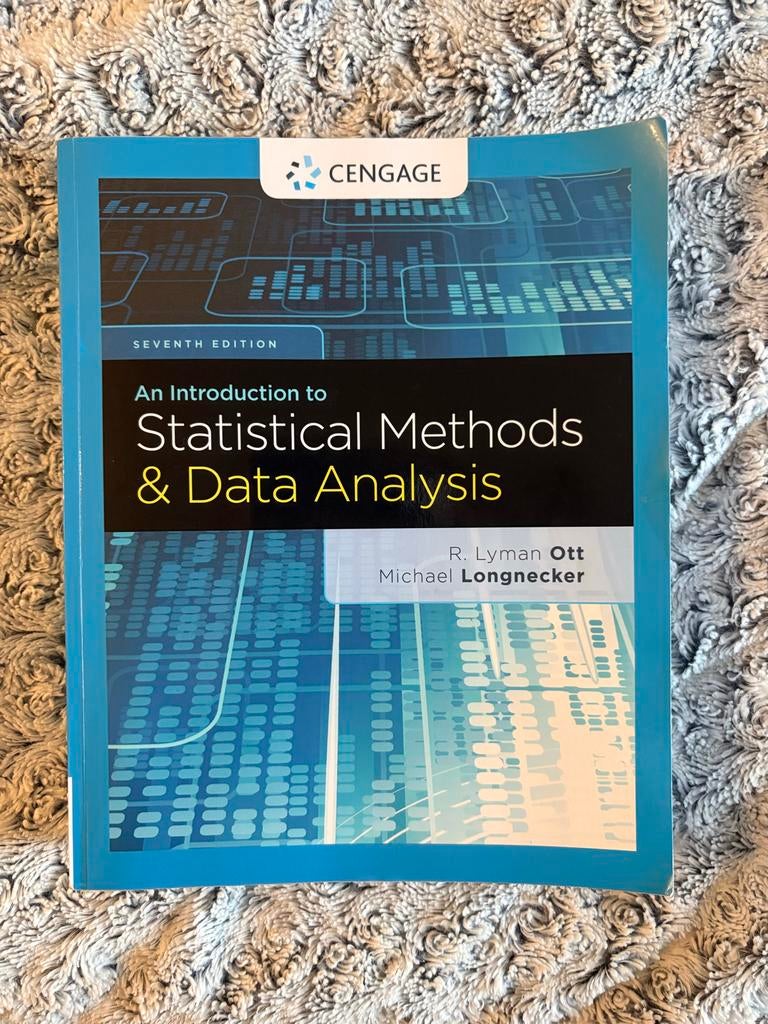 Introduction to Statistical Methods & Data Analysis, Ophalen of Verzenden, Beta, Zo goed als nieuw, Overige niveaus