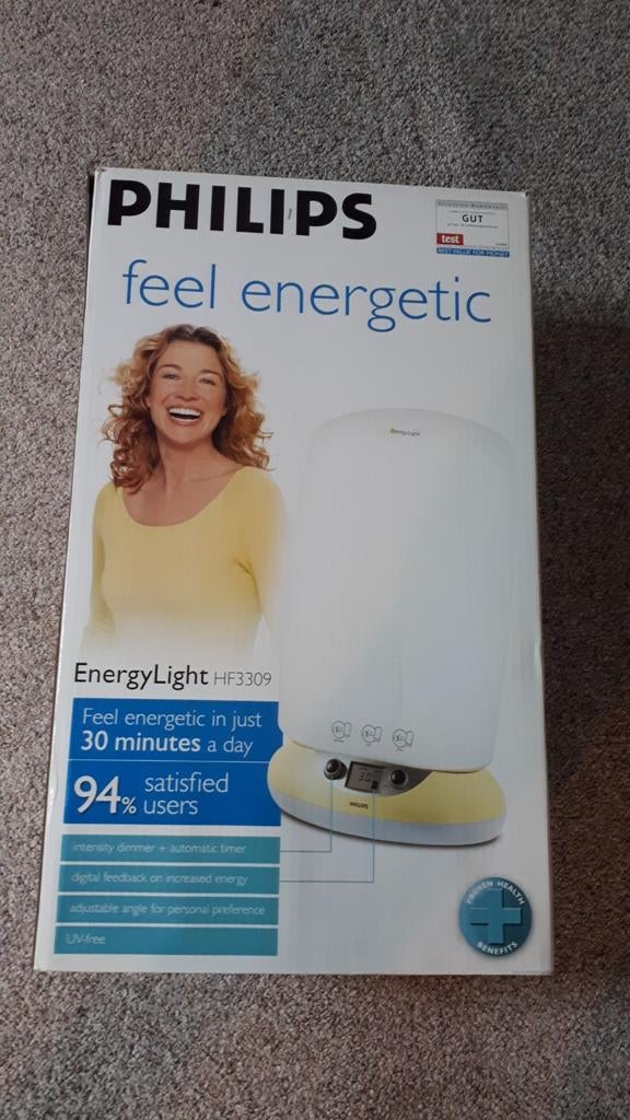 Philips EnergyLight HF3309 Daglichtlamp, Witgoed en Apparatuur, Persoonlijke-verzorgingsapparatuur, Gebruikt, Overige typen, Ophalen