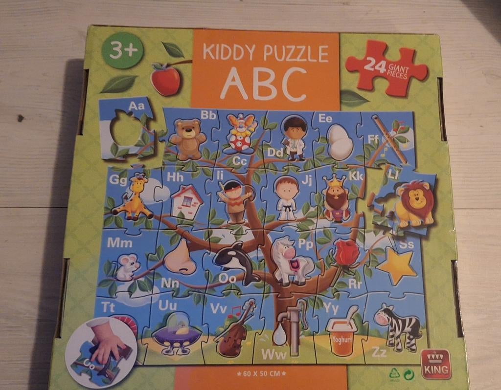 Kiddy Puzzle ABC - 24 Stukjes, Ophalen of Verzenden, Minder dan 500 stukjes, Nieuw, Legpuzzel