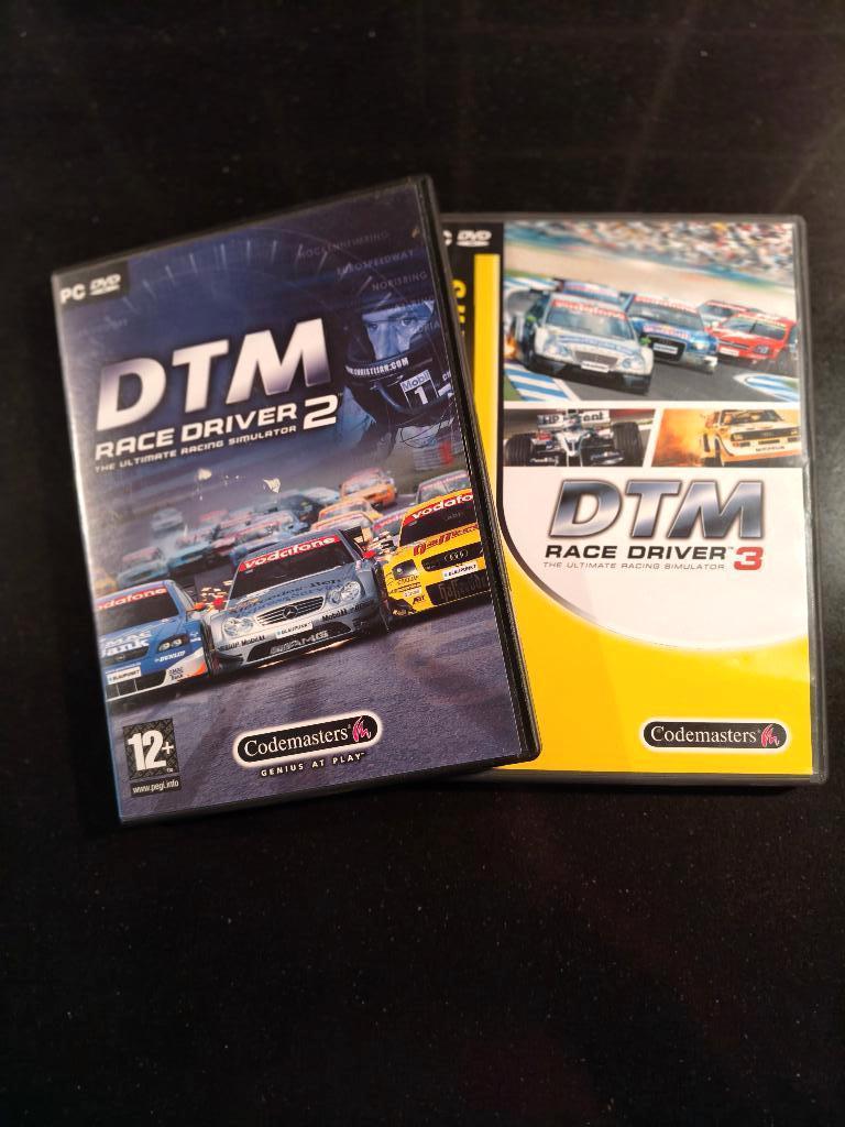 DTM Race Driver 2 + 3 (Codemasters) PC, Spelcomputers en Games, Games | Pc, Racen en Vliegen, Ophalen of Verzenden, Zo goed als nieuw