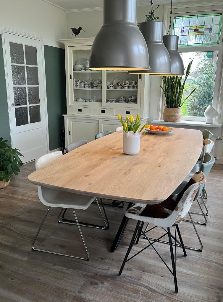 Deens ovaal eettafel | Elegant & Stijlvol | Direct Leverbaar, Huis en Inrichting, Tafels | Eettafels, 100 tot 150 cm, Eikenhout