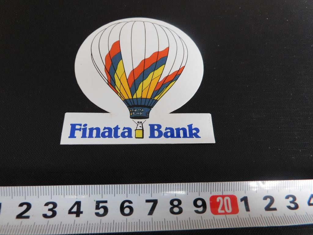 sticker luchtballon finata bank, Ophalen, Zo goed als nieuw