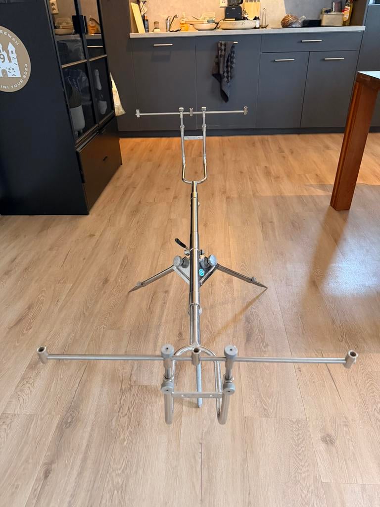 Amiaud Peche Mini Carp RVS Rod Pod, Ophalen of Verzenden, Gebruikt, Overige kleuren, Overige typen
