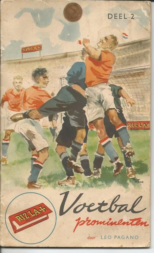 Plaatjesalbum  Voetbalprominenten deel 2 van Rizla compleet, Ophalen of Verzenden, Gelezen, Leo Pagano, Plaatjesalbum