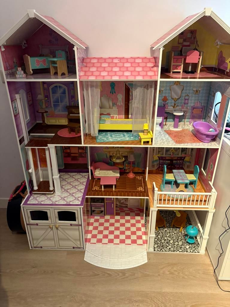 Groot poppenhuis kidkraft, Ophalen, Zo goed als nieuw, Poppenhuis