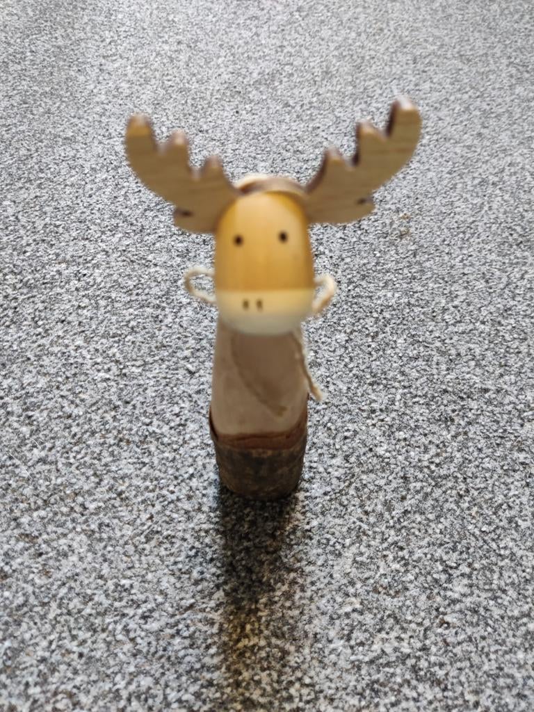 Eland van hout - kerstversiering verzamelen, Ophalen of Verzenden, Zo goed als nieuw