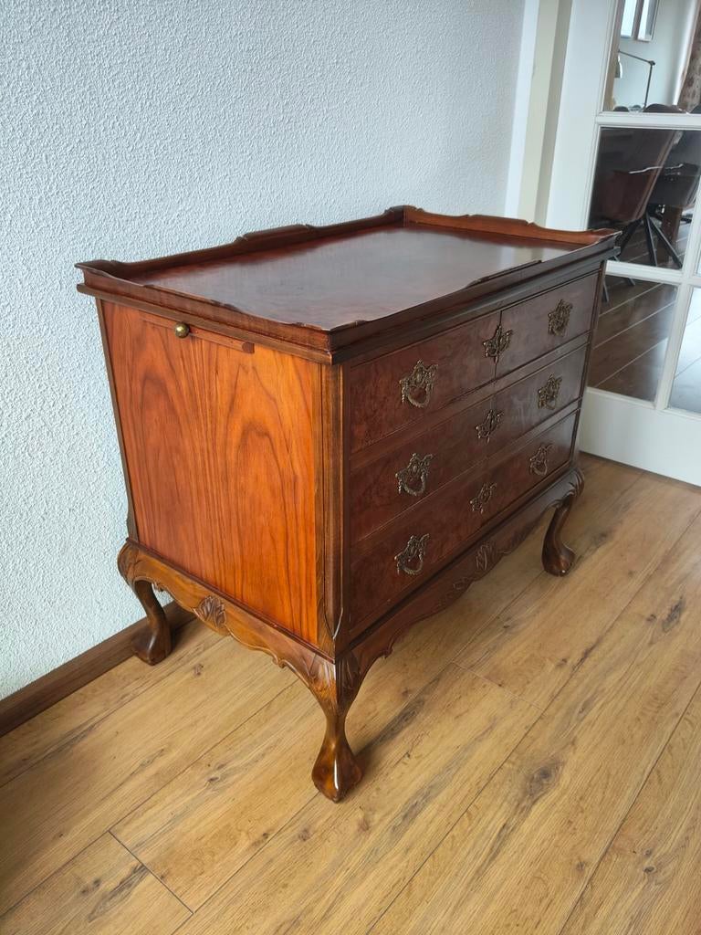 Neo barok noten kast commode queen ann antiek retro vintage, Ophalen