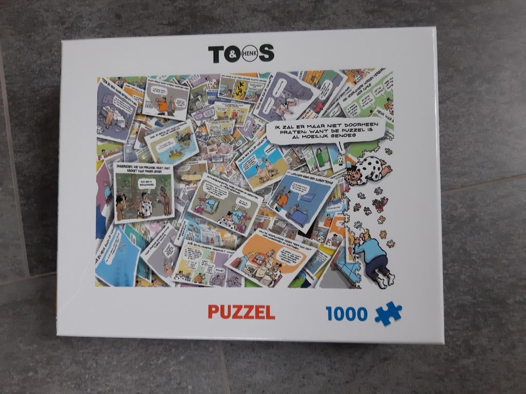 Toos en Henk 1000 stukjes, Ophalen, 500 t/m 1500 stukjes, Zo goed als nieuw