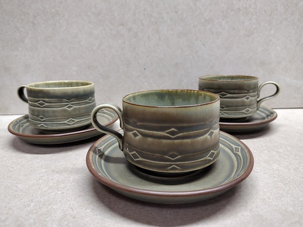 Kop en schotel, Jens H Quistgaard, Gebruikt, Keramiek, Ophalen of Verzenden, X