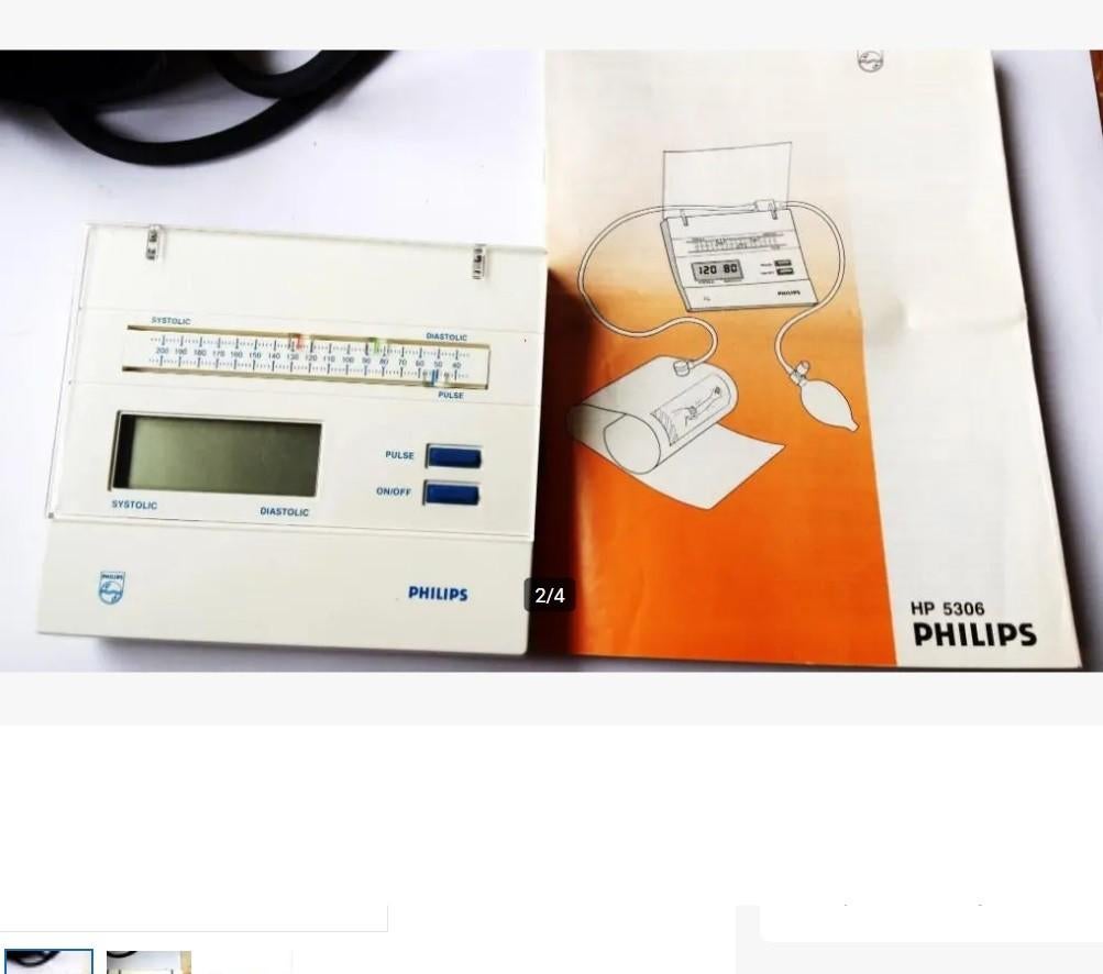 Vintage Bloeddrukmeter Philips HP 5306 Retro Verzameling, Verzamelen, Retro, Ophalen of Verzenden, Persoonlijke verzorging
