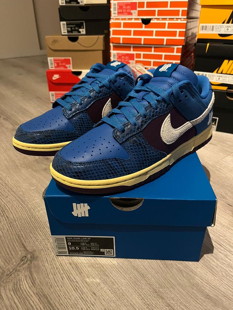 Nike Dunk Low UNDEFEATED Blue White Purple EU 42.5 Nieuw, Kleding | Heren, Schoenen, Ophalen of Verzenden, Nieuw, Blauw, Sneakers of Gympen