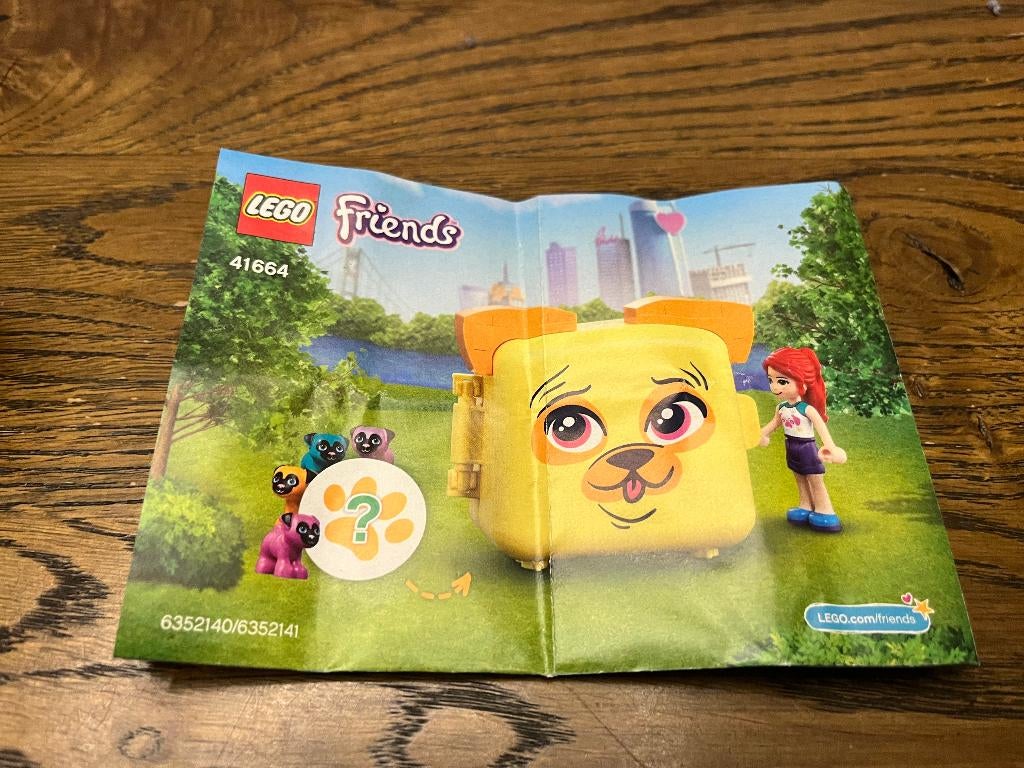 Lego Friends set Mia's pugkubus (41664), Ophalen of Verzenden, Gebruikt, Complete set, Lego