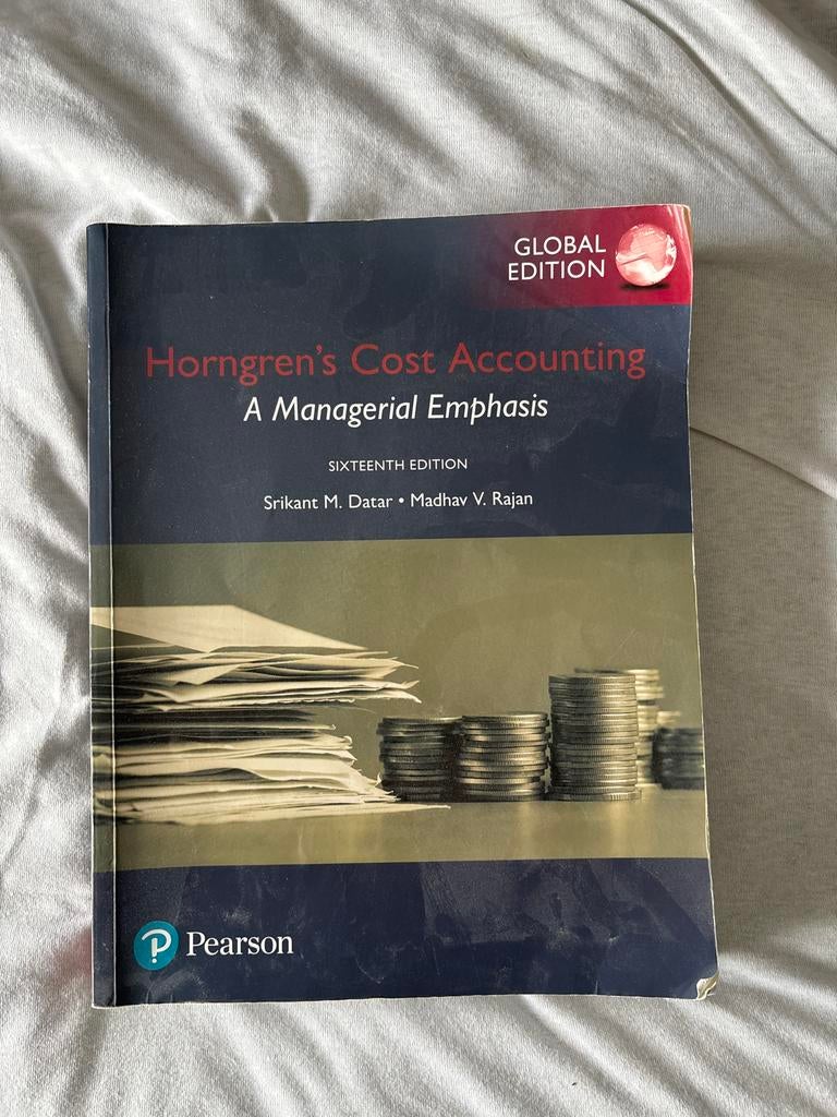 Horngren's Cost Accounting - Global Edition (16e), Ophalen of Verzenden, Gamma, Zo goed als nieuw, HBO