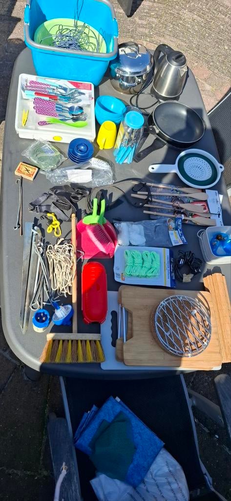 Kampeeruitrusting en Keukengerei Bundel, Caravans en Kamperen, Ophalen, Gebruikt