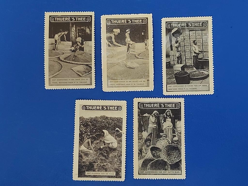Sluitzegels Thuere's Thee (2), Verzamelen, Merken en Reclamevoorwerpen, Verzenden