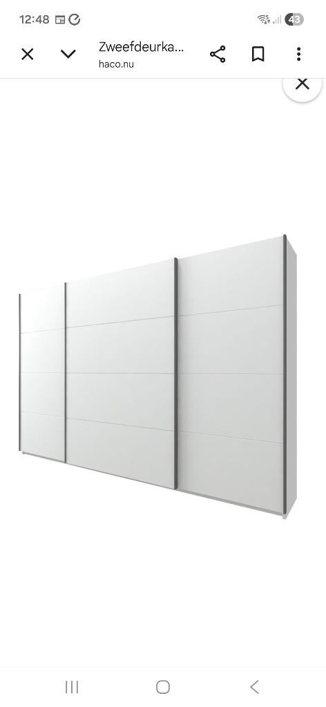 3 deurs slaapkamerkast, Ophalen, 200 cm of meer, Met plank(en), Zo goed als nieuw