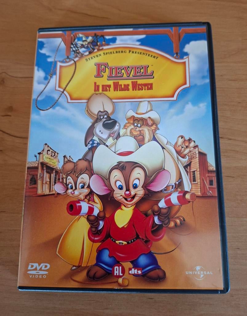 Fievel in het Wilde Westen. Animatiefilm. Steven Spielberg, Alle leeftijden, Ophalen of Verzenden, Zo goed als nieuw