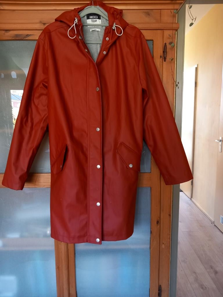 Regenjas, Ophalen of Verzenden, Gedragen, Maat 42/44 (L), Bruin