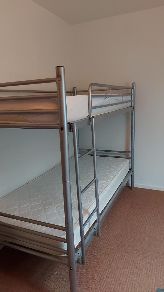 Deelbaar stapelbed met matrassen (90*200), Ophalen, 90 cm, 160 tot 180 cm, Tweepersoons