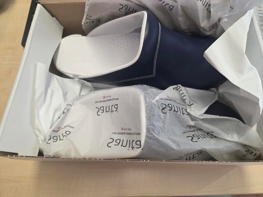 Sanita Ziekenhuis Klompen - Comfortabel & Duurzaam, Ophalen, Blauw, Zo goed als nieuw, Werkschoenen