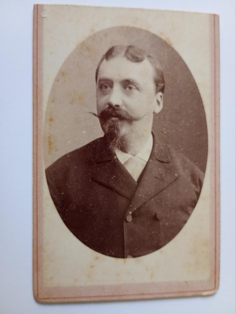 CDV Groningen Man, Verzamelen, Foto's en Prenten, Gebruikt, Foto, Ophalen of Verzenden, Voor 1940