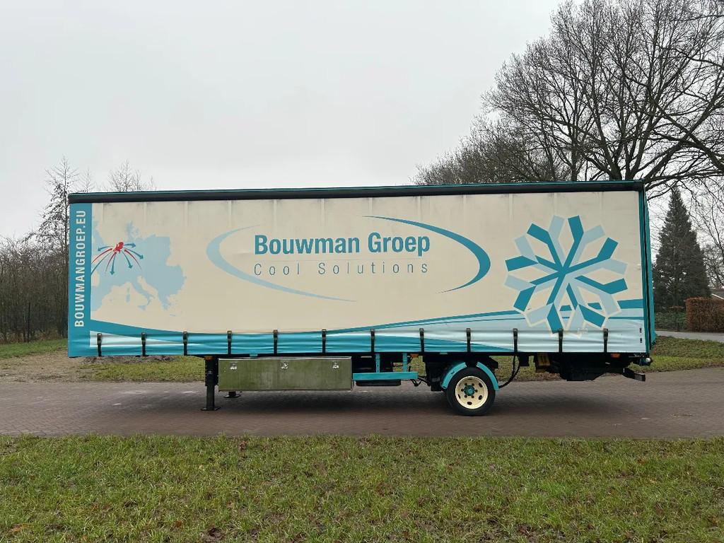 Tracon UDEN Be oplegger 5.5 TON 1 kant schuifzeilen LAADKLEP, Overige brandstoffen, Wit, Origineel Nederlands, Bedrijf