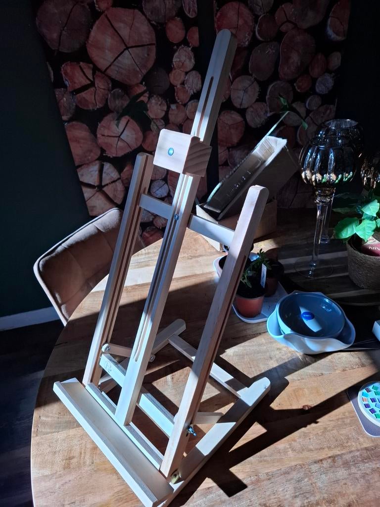 Houten schilders ezel, Hobby en Vrije tijd, Schilderen, Ophalen of Verzenden, Zo goed als nieuw, Ezel