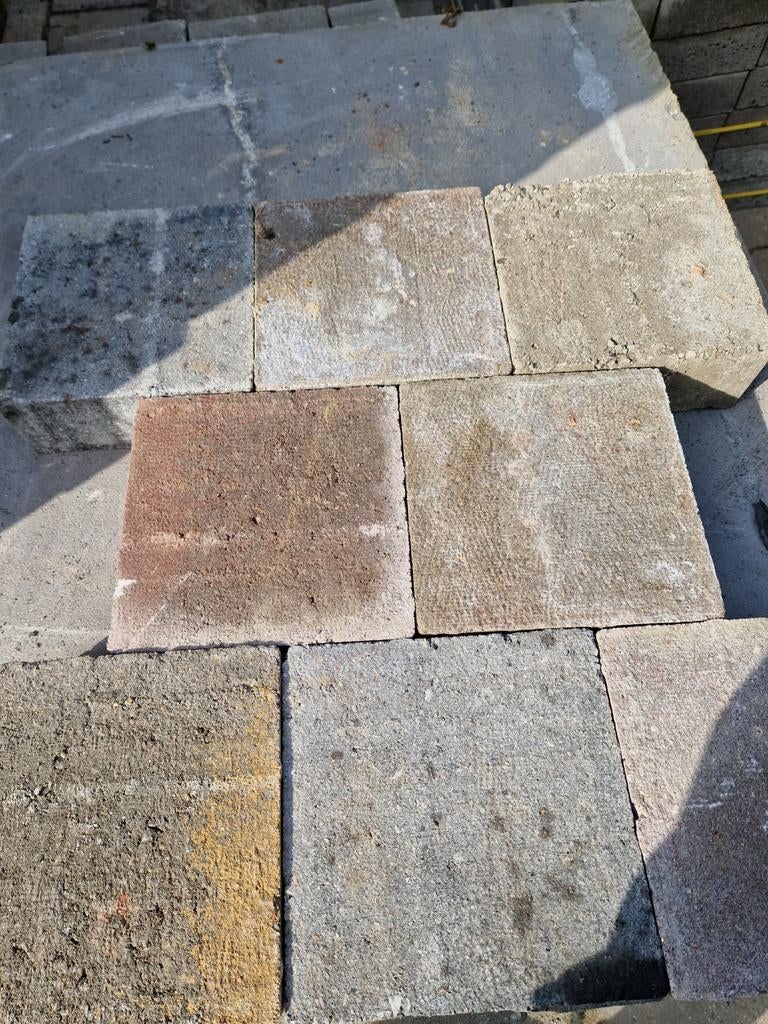 Dubbelklinker 21x21x8 brons, Tuin en Terras, Tegels en Klinkers, Ophalen, Nieuw, Beton, Terrastegels