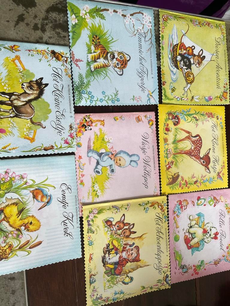 Negen vintage kinderboekjes van Nutricia, Ophalen of Verzenden, Gelezen, Sprookjes