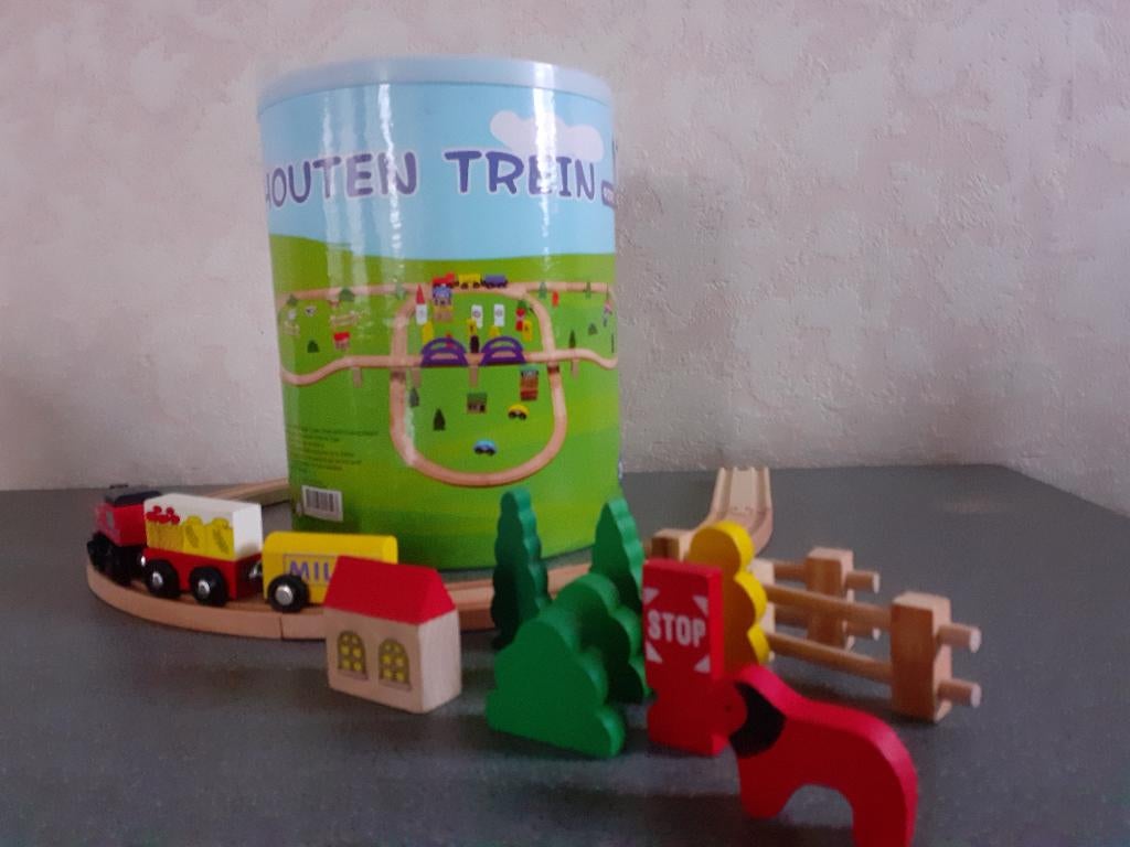 Houten treinbaan, Ophalen of Verzenden, Zo goed als nieuw, Overige typen