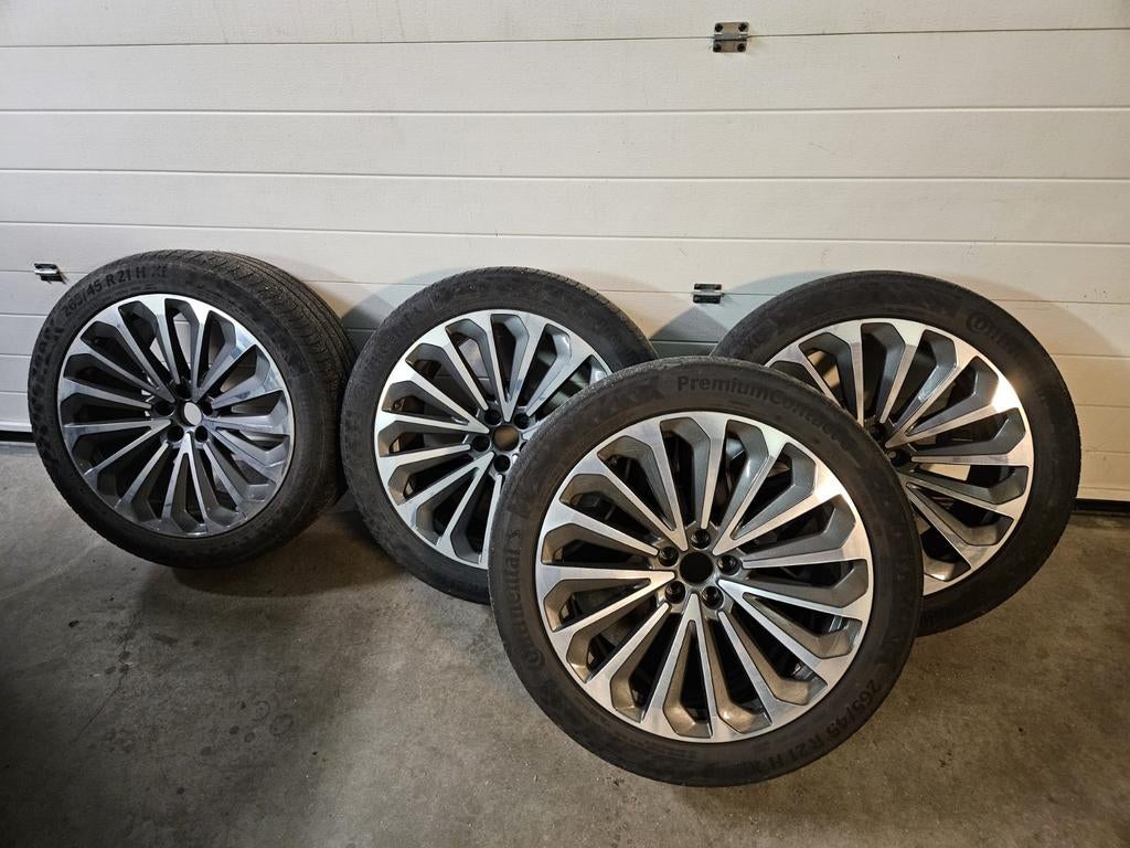 Audi E-tron 50  velgen 21 inch, Ophalen, Gebruikt, 265 mm, Banden en Velgen