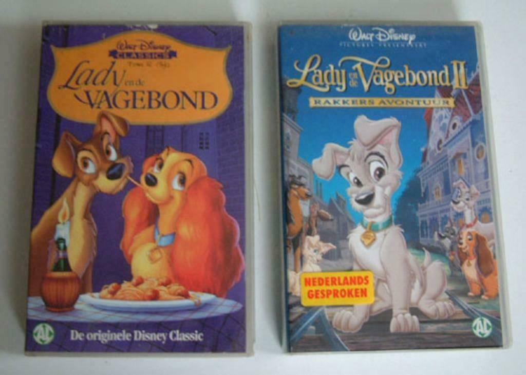 Lady en de Vagebond 2 X Winnie de Poeh 2X VHS Disney films, Cd's en Dvd's, VHS | Kinderen en Jeugd, Tekenfilm, Alle leeftijden
