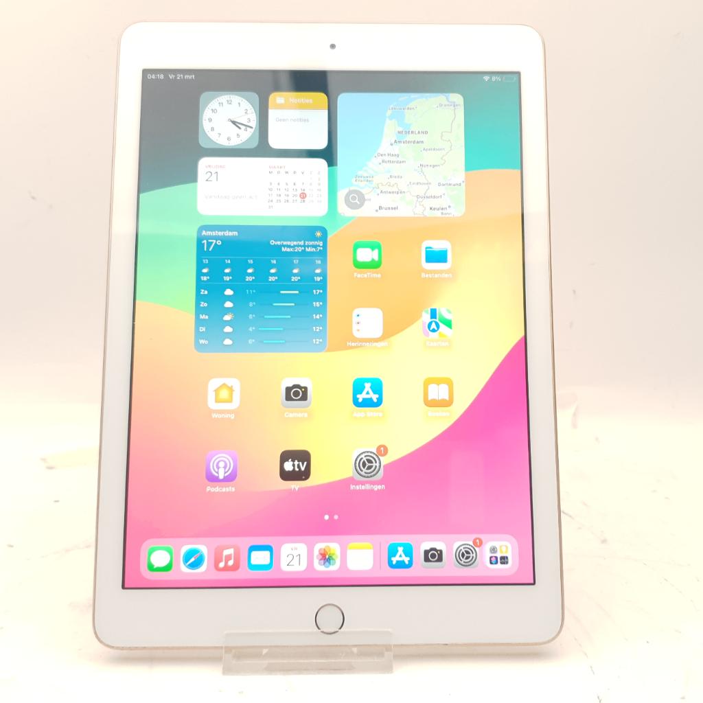 Apple iPad 6 Gen 2018 128GB | Nu voor maar € 159,99, Ophalen of Verzenden, Gebruikt, 10 inch, Bescherming voor- en achterkant
