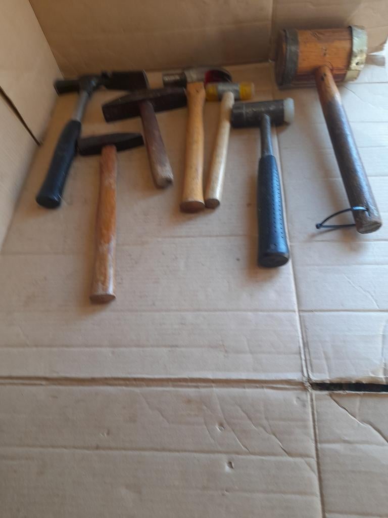 Partij hamers per stuk of alles, Doe-het-zelf en Verbouw, Gereedschap | Handgereedschap, Ophalen of Verzenden, Gebruikt