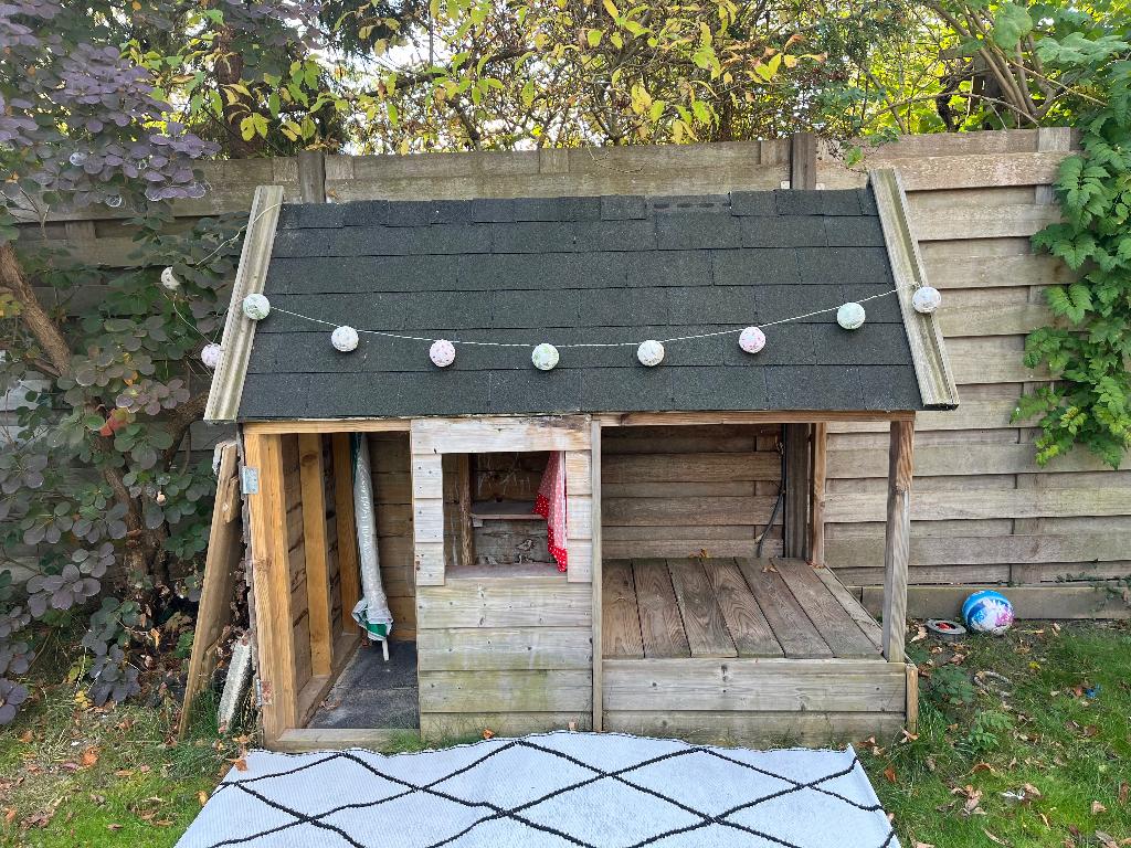 Houten Speelhuisje, Ophalen, Gebruikt, Hout