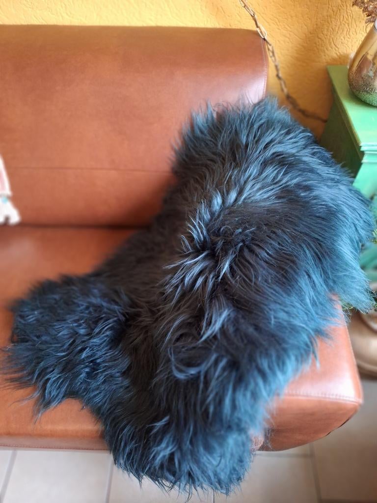 Nieuw Bottle Green Ijslands Schapenvacht, Ophalen of Verzenden, Nieuw, Rechthoekig, 50 tot 100 cm