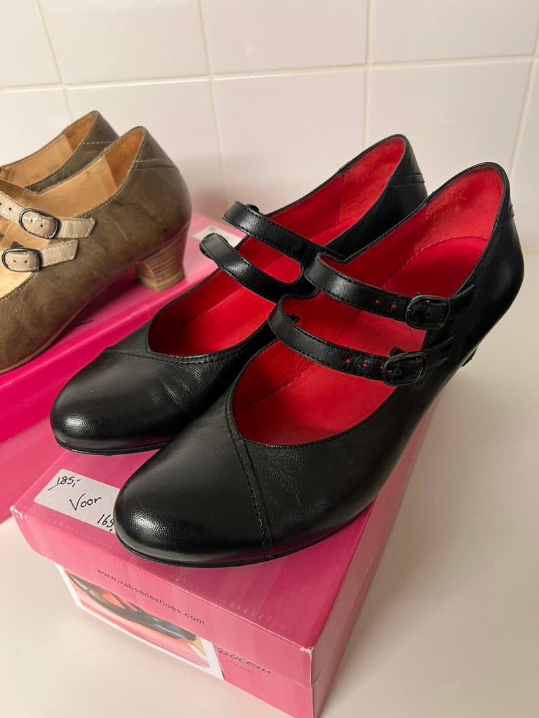 VABEENE DAMES SCHOENEN MAAT 39 ZWART EN BRUIN, Kleding | Dames, Schoenen, Schoenen met lage hakken, Overige kleuren, Ophalen of Verzenden