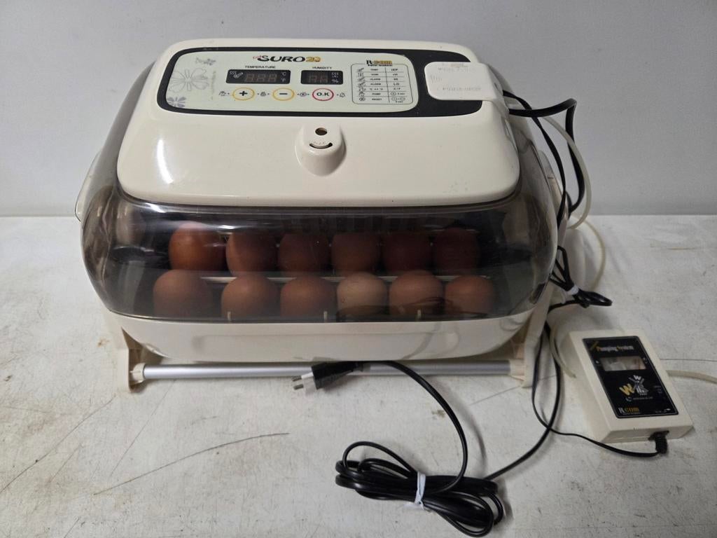 Broedmachine Suro 20 R volautomatische, met prima resultaten, Geslacht onbekend, Kip