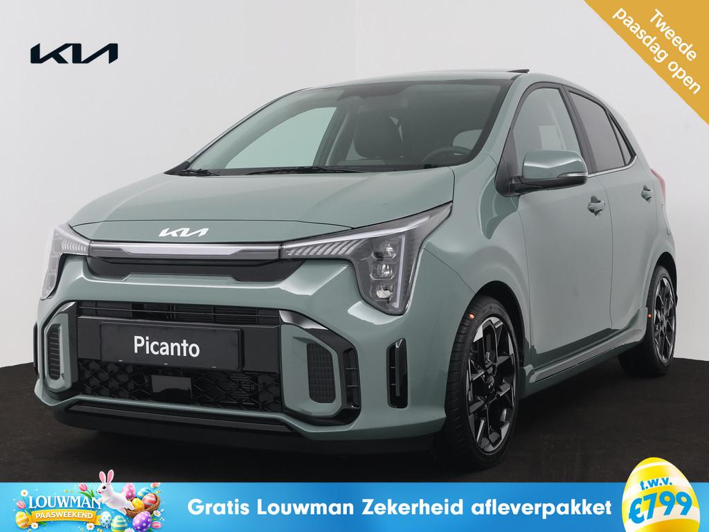 Kia Picanto 1.0 GDi GT-Line 10 Jaar Garantie | NU UIT VOORRA, Voorwielaandrijving, 12 maanden, Stof, 4 stoelen