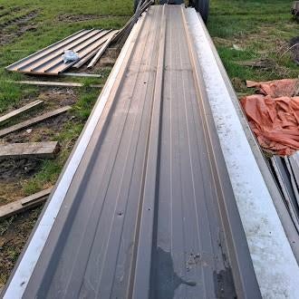 sandwichpanelen antraciet, Ophalen, Gebruikt, Overige materialen, 50 tot 100 mm