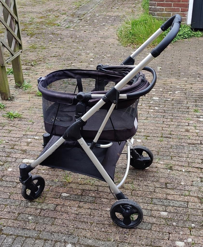 Stevige opvouwbare hondenbuggy, Ophalen