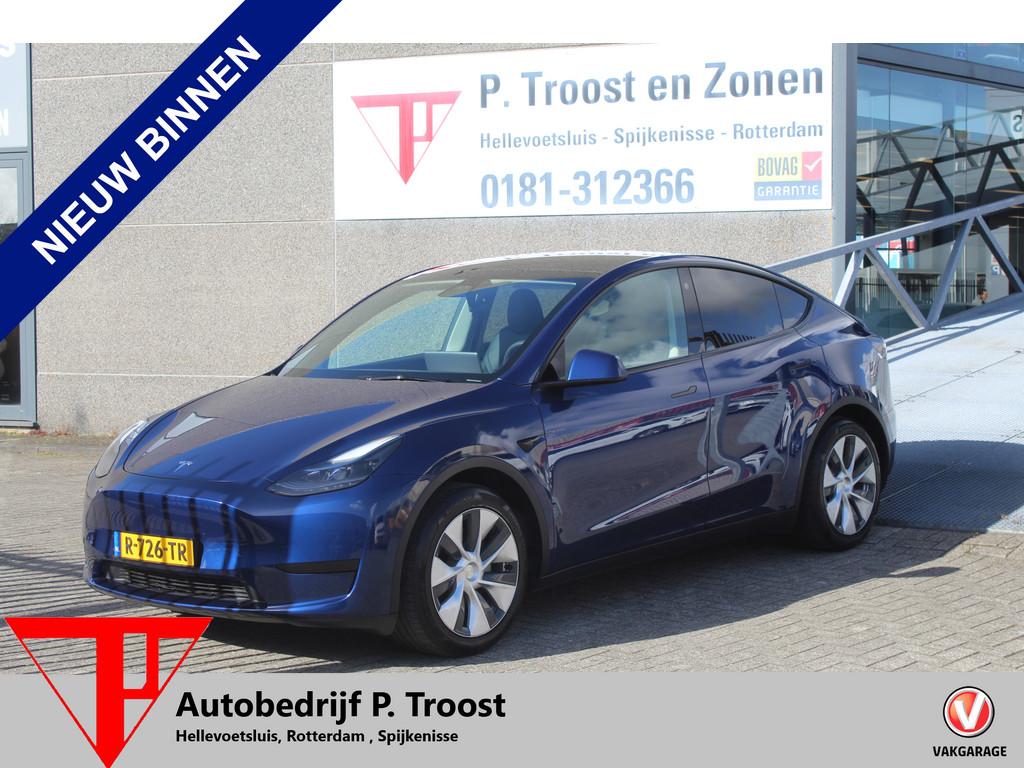 Tesla Model Y RWD 58 kWh Soh 100% Lederen bekleding/360 grad, Automaat, Achterwielaandrijving, Gebruikt, Zwart