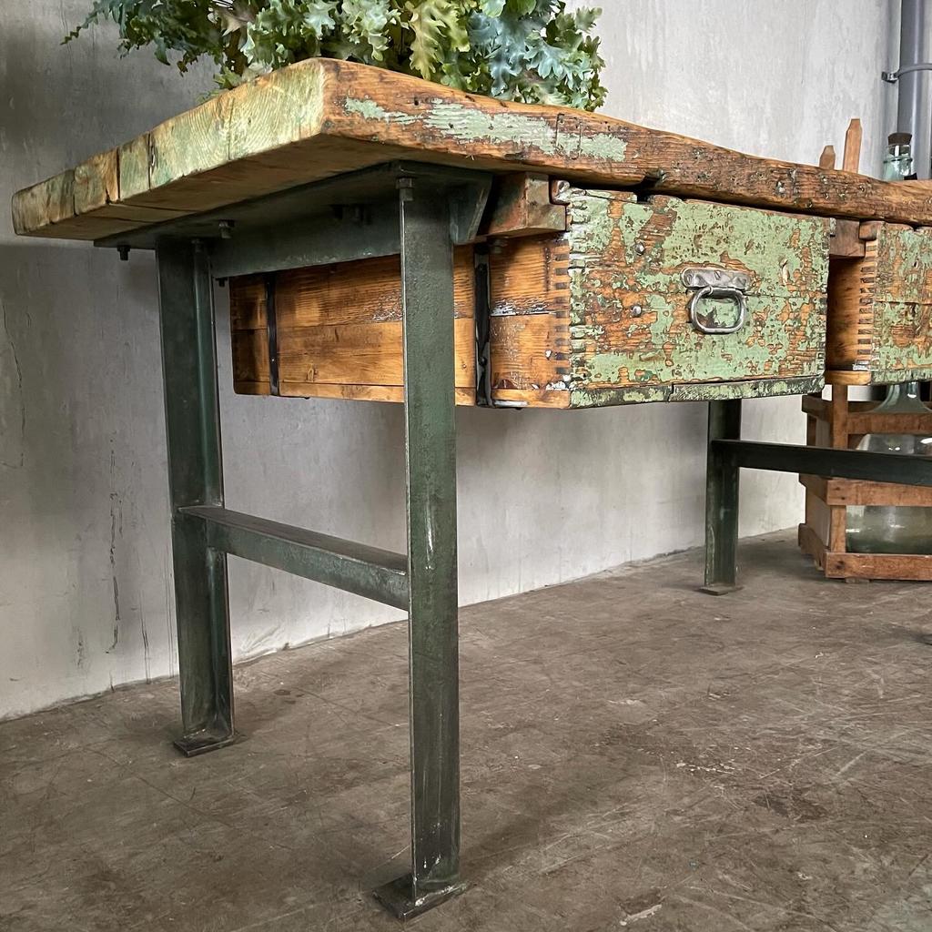 Oude werkbank, dressoir, toonbank, keuken meubel,, Ophalen