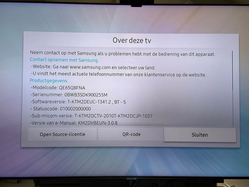 Samsung 65 inch 4K QLED TV - Zeer goede staat!, Ophalen, QLED, Zo goed als nieuw, Samsung