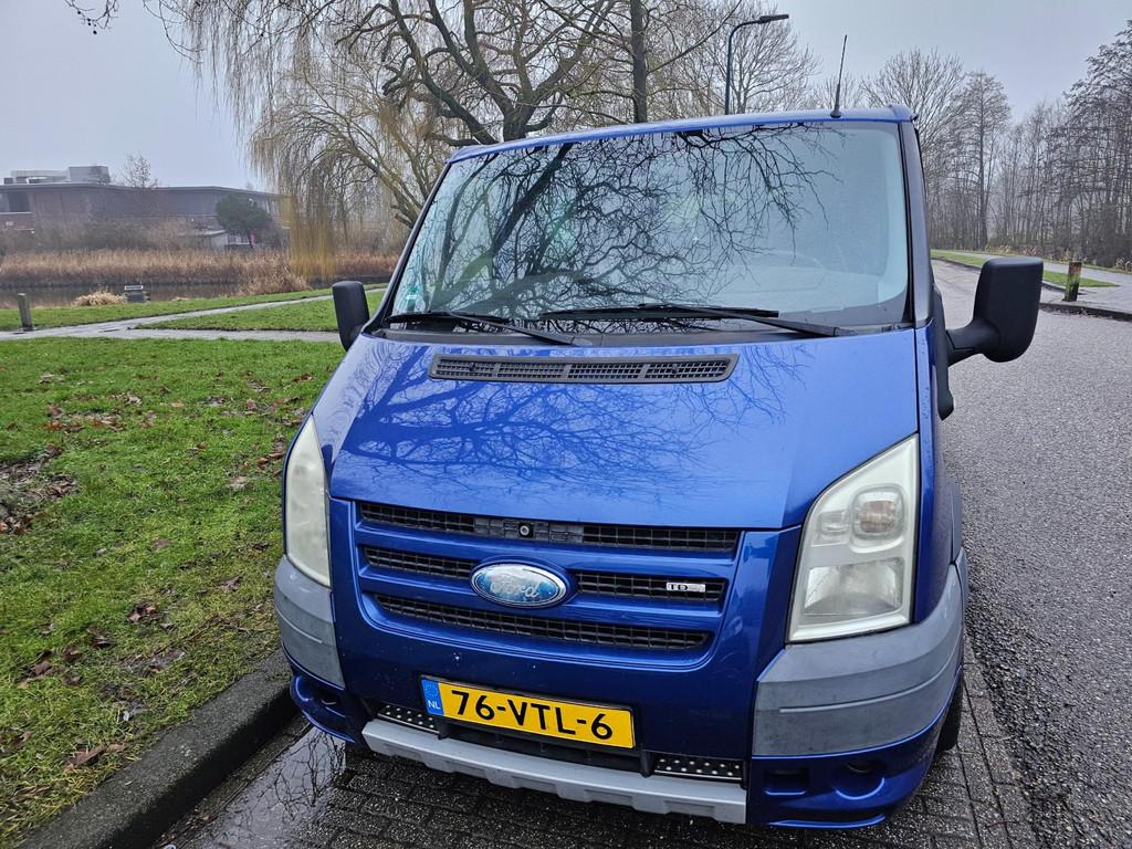 Ford Transit 260S 2.2 TDCI Sport Van - Leer - DUBBELE CABINE, Auto's, Bestelauto's, Voorwielaandrijving, 1780 kg, Gebruikt, Zwart