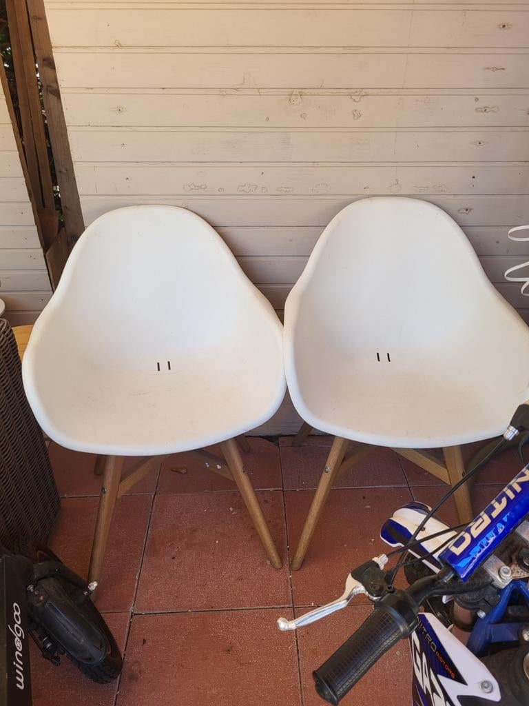 Kuipstoelen wit, Ophalen, Kunststof