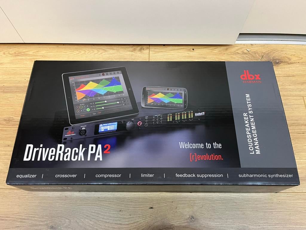DBX DriveRack PA2 DSP / Crossover / RTA - incl. verpakking, Ophalen of Verzenden, Zo goed als nieuw, Delay of Echo