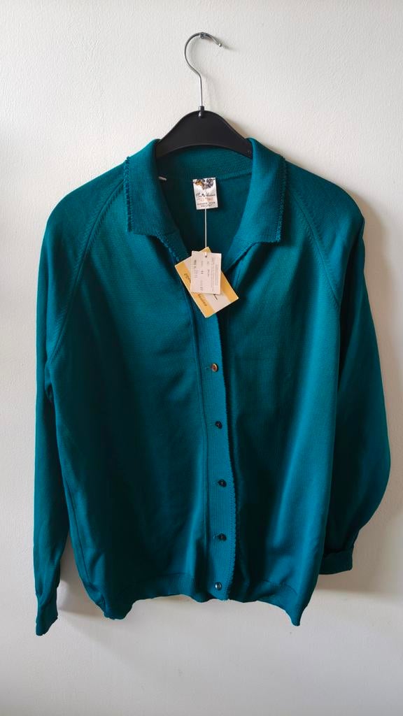 Vintage jaren 60/70 donkergroen vest, Kleding | Dames, Seherlaine, Maat 42/44 (L), Ophalen of Verzenden, Zo goed als nieuw